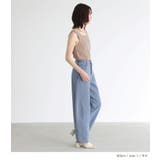 n'OrLABEL配色スクエアネックリブタンクトップ | osharewalker | 詳細画像9 