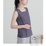 n'OrLABEL配色メロースクエアタンクトップ | osharewalker | 詳細画像9 