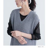 n'OrLABELミックスヤーンニットベスト | osharewalker | 詳細画像3