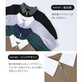 n'OrLABELハーフジップランタンポロカットソー | osharewalker | 詳細画像5 