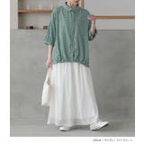 n'OrLABEL裾ギャザードットブラウス | osharewalker | 詳細画像6