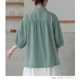 n'OrLABEL裾ギャザードットブラウス | osharewalker | 詳細画像7