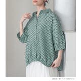 n'OrLABEL裾ギャザードットブラウス | osharewalker | 詳細画像8