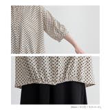 n'OrLABEL裾ギャザードットブラウス | osharewalker | 詳細画像15