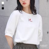 somari imagination冷感ロゴ刺繍カットソー | osharewalker | 詳細画像1 