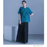 kOhAKU接触冷感フロントドレープカットソー  | osharewalker | 詳細画像3 