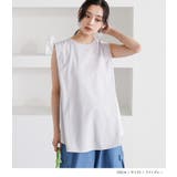 n'OrLABEL接触冷感肩タックノースリーブカットソー | osharewalker | 詳細画像13