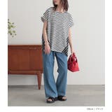 n'OrLABELボーダー切替フレンチスリーブカットソー | osharewalker | 詳細画像6 