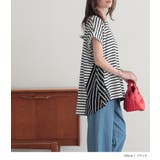 n'OrLABELボーダー切替フレンチスリーブカットソー | osharewalker | 詳細画像9 