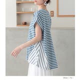 n'OrLABELボーダー切替フレンチスリーブカットソー | osharewalker | 詳細画像11 