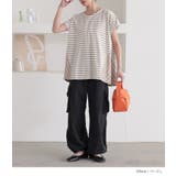 n'OrLABELボーダー切替フレンチスリーブカットソー | osharewalker | 詳細画像12 