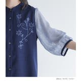 somari imaginationシアースリーブ刺繍ブラウス | osharewalker | 詳細画像11