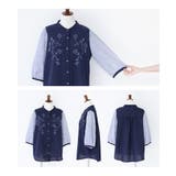 somari imaginationシアースリーブ刺繍ブラウス | osharewalker | 詳細画像14