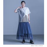 kOhAKU配色切替箔ラインカットソー | osharewalker | 詳細画像3 