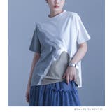 kOhAKU配色切替箔ラインカットソー | osharewalker | 詳細画像4 