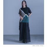 kOhAKU配色切替箔ラインカットソー | osharewalker | 詳細画像9 