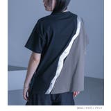 kOhAKU配色切替箔ラインカットソー | osharewalker | 詳細画像10 
