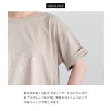 n'OrLABEL箔ロゴプリントフレアカットソー | osharewalker | 詳細画像5