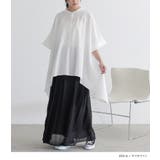 n'OrLABEL裾ヘムラインバンドカラーシャツ | osharewalker | 詳細画像9 