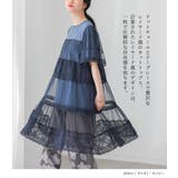 somari imaginationドットチュール＆レース切り替えカットソー  | osharewalker | 詳細画像2 