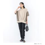 n'OrLABEL冷感配色メッシュ切替ドルマンカットソー | osharewalker | 詳細画像10 