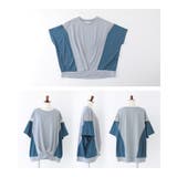 n'OrLABEL冷感配色メッシュ切替ドルマンカットソー | osharewalker | 詳細画像17 