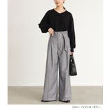 n'OrLABELベルト付きハイウエストタックワイドパンツ  | osharewalker | 詳細画像14 