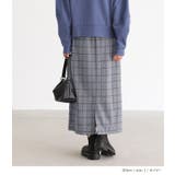 n'OrLABELヘリンボーンチェック柄ナロースカート | osharewalker | 詳細画像7 