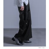 kOhAKU異素材デザインワイドパンツ | osharewalker | 詳細画像4 