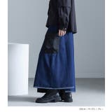 kOhAKU異素材プリーツ×デニムスカート  | osharewalker | 詳細画像5 