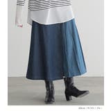 n'OrLABEL配色アシメプリーツデニムスカート  | osharewalker | 詳細画像12 