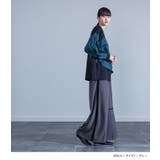 kOhAKUアシンメトリープリーツラインパンツ  | osharewalker | 詳細画像4 