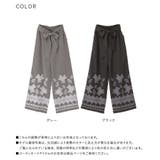somari imaginationウエストリボンレースプリントパンツ | osharewalker | 詳細画像17