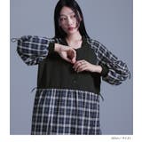 kOhAKUプリーツ切替チェックワンピース | osharewalker | 詳細画像6 