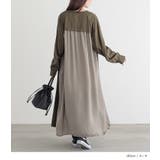 n'OrLABEL異素材ギャザーシャツワンピース  | osharewalker | 詳細画像10 