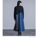 kOhAKU異素材3配色切替ワンピース | osharewalker | 詳細画像11