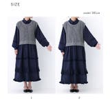 somari imaginationニットドッキングフリルデザインワンピース | osharewalker | 詳細画像20