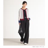 n'OrLABEL配色シアーニットカーディガン | osharewalker | 詳細画像2 