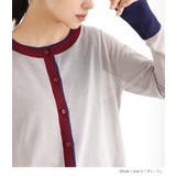 n'OrLABEL配色シアーニットカーディガン | osharewalker | 詳細画像10 