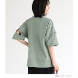 n'OrLABELカーブラインデザインスリーブカットソー | osharewalker | 詳細画像6 