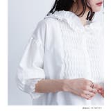 somari imaginationフリルフードピンタックブラウス | osharewalker | 詳細画像12 