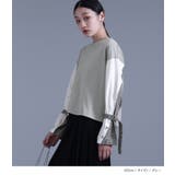 kOhAKU袖異素材スウェット | osharewalker | 詳細画像2 