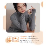 n'OrLABELハイゲージ指穴リブニット | osharewalker | 詳細画像5