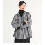 n'OrLABELミックスストライプフリルシャツ | osharewalker | 詳細画像11