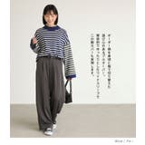 n'OrLABELボトルネックボーダー配色プルオーバー | osharewalker | 詳細画像2