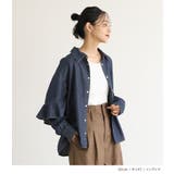 n'OrLABELデニムフリルブラウス | osharewalker | 詳細画像5 