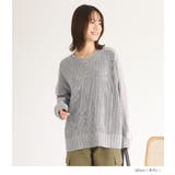 n'OrLABEL異素材切り替えニットプルオーバー | osharewalker | 詳細画像13