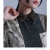 kOhAKU異素材切替シャツ | osharewalker | 詳細画像5 