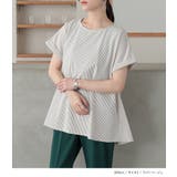 n'OrLABELストライプサッカーぺブラムカットソー | osharewalker | 詳細画像3 