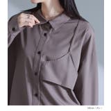 kOhAKUレイヤード風アシンメトリーシャツ | osharewalker | 詳細画像3 